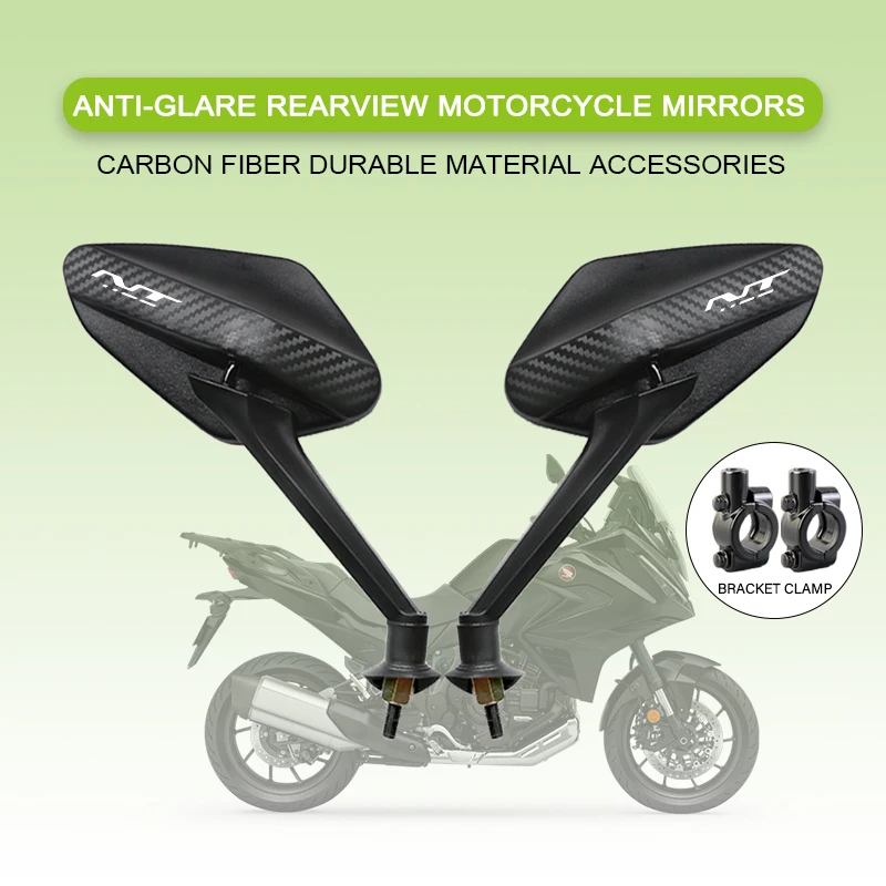 

Для Honda NT1100 2021 NT 1100 2022 nt1100 DCT индивидуальный логотип с регулируемым углом угла зеркало заднего вида из углеродного волокна аксессуары для мотоциклов