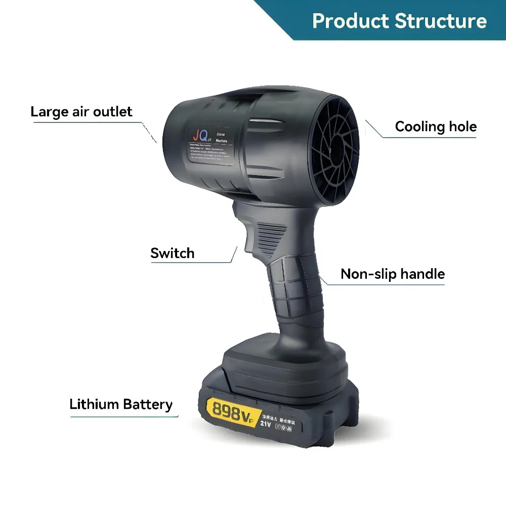 منفاخ هواء قوي مع مروحة تربو 550 جرام لتنظيف الأوراق والثلج والغبار - يتضمن ماكيتا 18 فولت - بطارية متوافقة