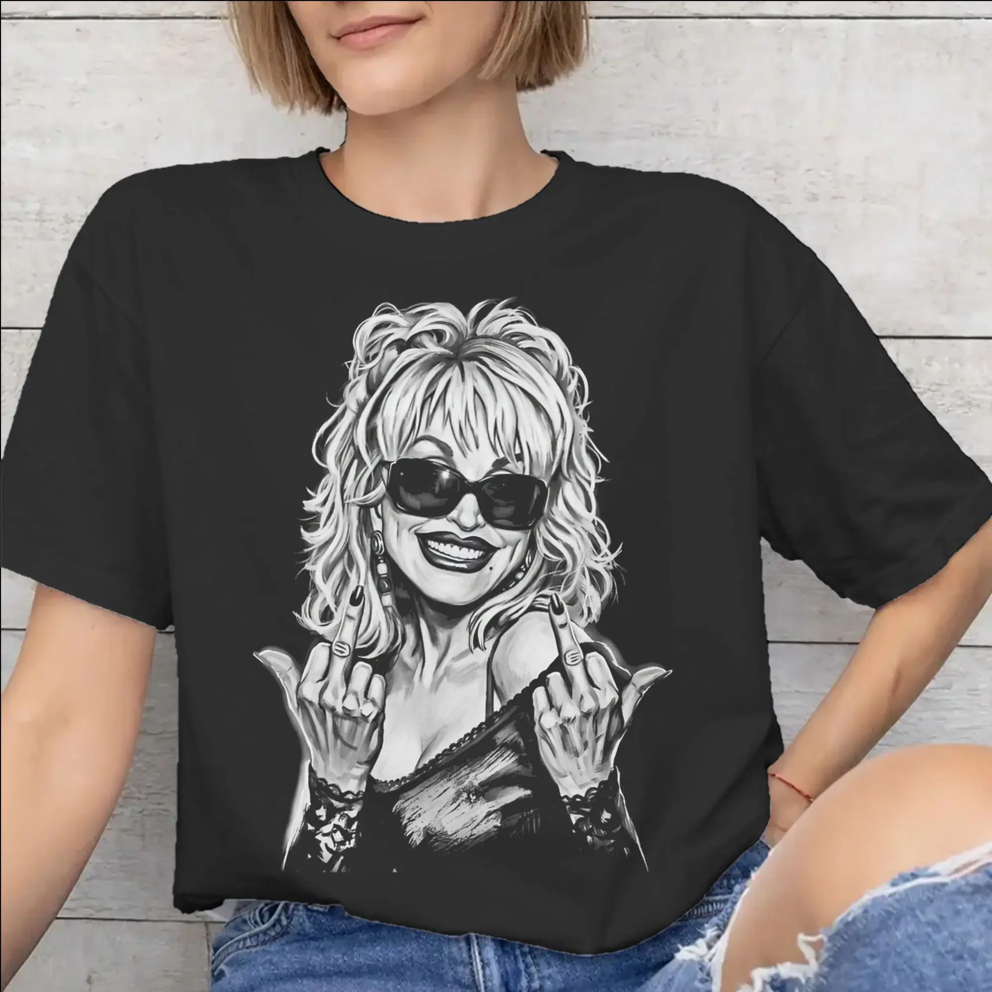 RIP Dolly Parton Outfit Unisex T Shirt Cotton Tee Print  Tops T-shirt