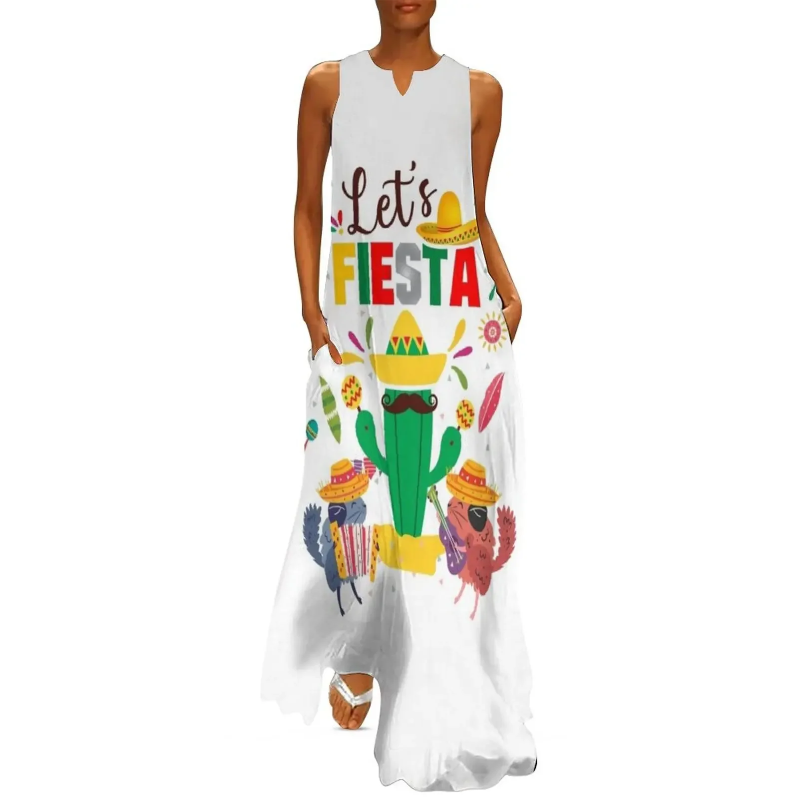

Cinco De Mayo Mexican Guitar Long Dress clothes evening dresses luxury 2025 Dress for pregnant women Women dresses summer Dress