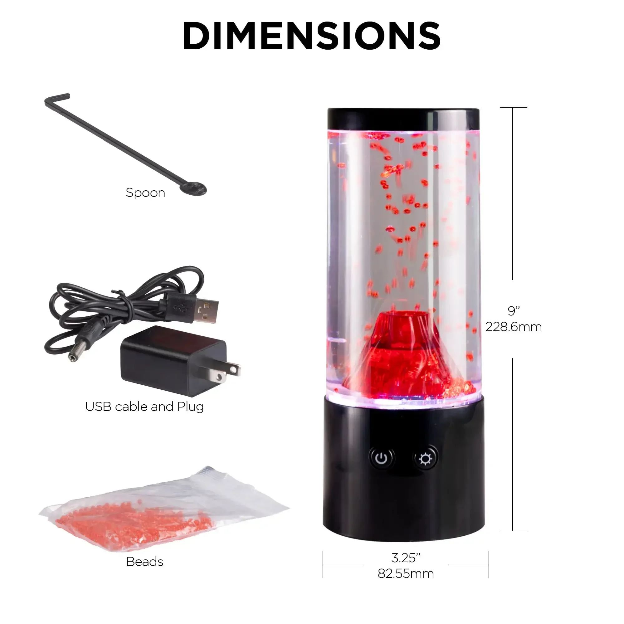 【9IN RGB Volcano Night Light】مصباح USB LED، محاكاة حركة منتفخة، إضاءة المزاج لديكور المكتب المنزلي، هدية للأطفال/الكبار