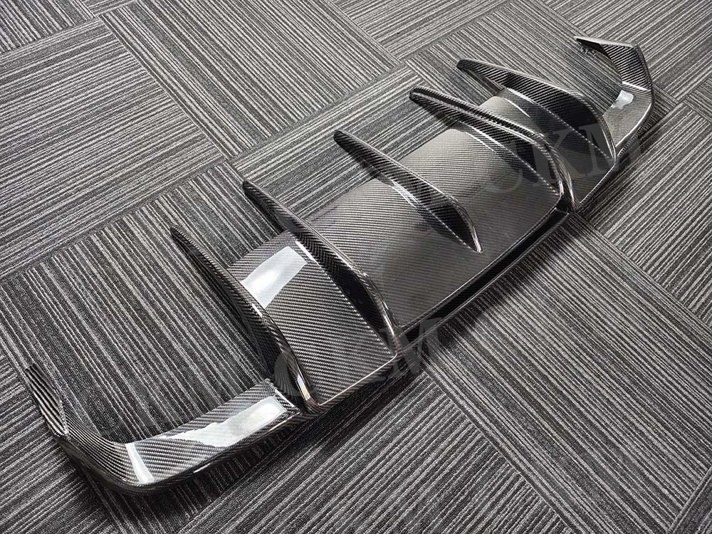 Real Carbon Fiber Rear Bumper Lip Spoiler For Benz E Class W212 E400 E500 E63 AMG Sport 2011 2012 2013 Rear Diffuser Body Kits view 4