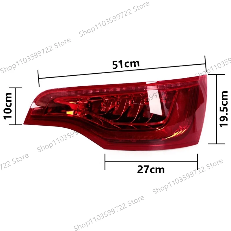 For Audi Q7 2010 2011 2012 2013 2014 LED Taillights Reverse Brake Light Steering Signal Driving Light Warning Light Assembly