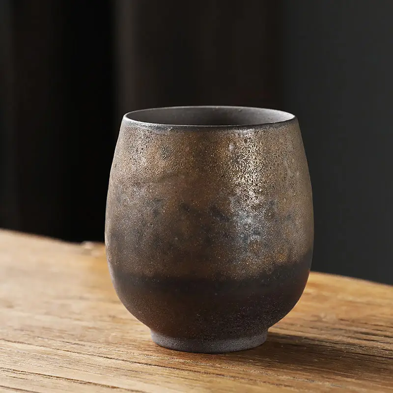 Coarse Pottery Kiln Change Tea Cup Single Cup Master Cup Personal Retro Kung Fu Tea Set Teacup Household Ceramic Teacup