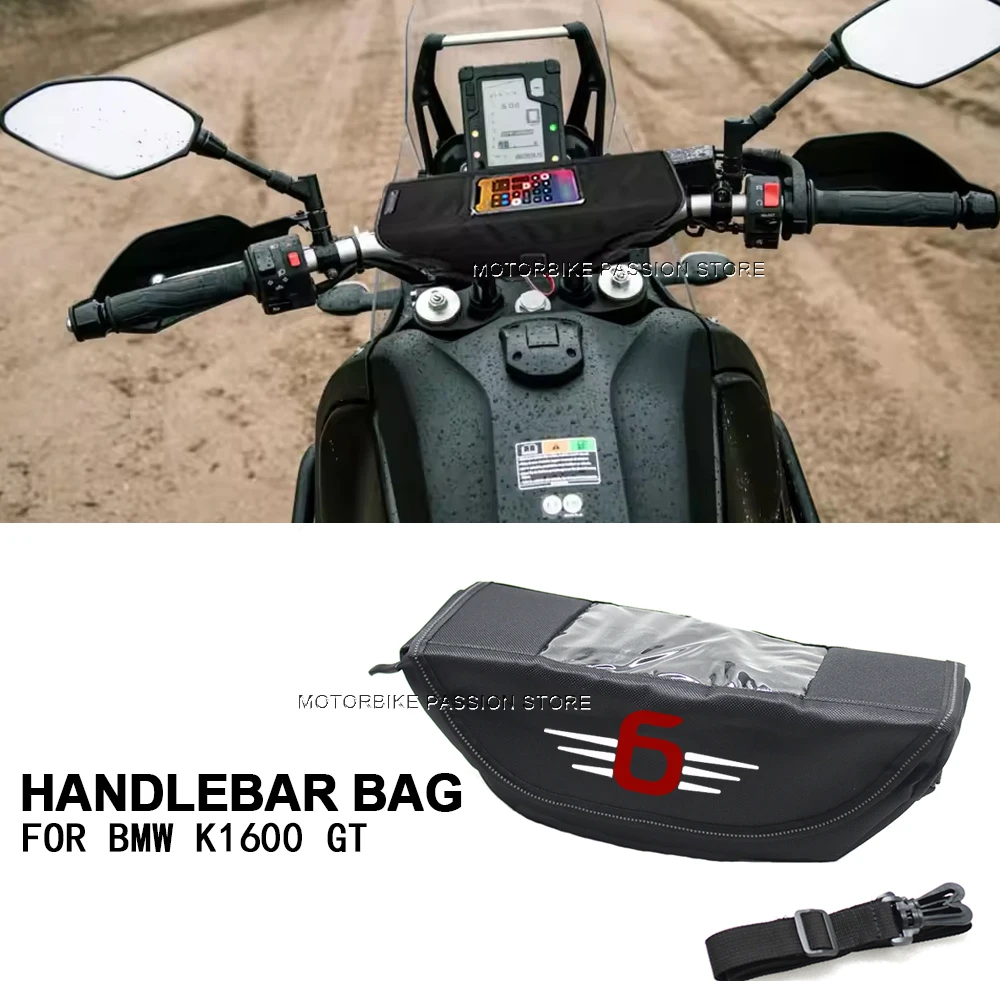 

For K1600 GTL k1600b k1600gt k1600gtl k1600 Exclusive Rock Fan Motorcycle Handlebar Bag Storage Travel Tool Pouch Waterproof