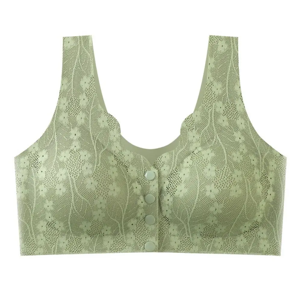 

Sport Bra Without Steel Ring Sexy Lace Underwear Thin Comfortable Bras for Older Women Plus Size Wireless Tank Top Bra Seniors