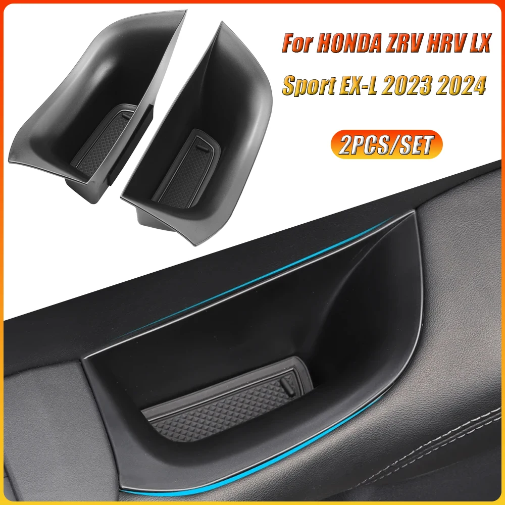 Front Door Armrest Storage Box for Storing Grid for HONDA 2023 2024 ZRV HRV LX Sport EX-L Automobiles Interior Accessories