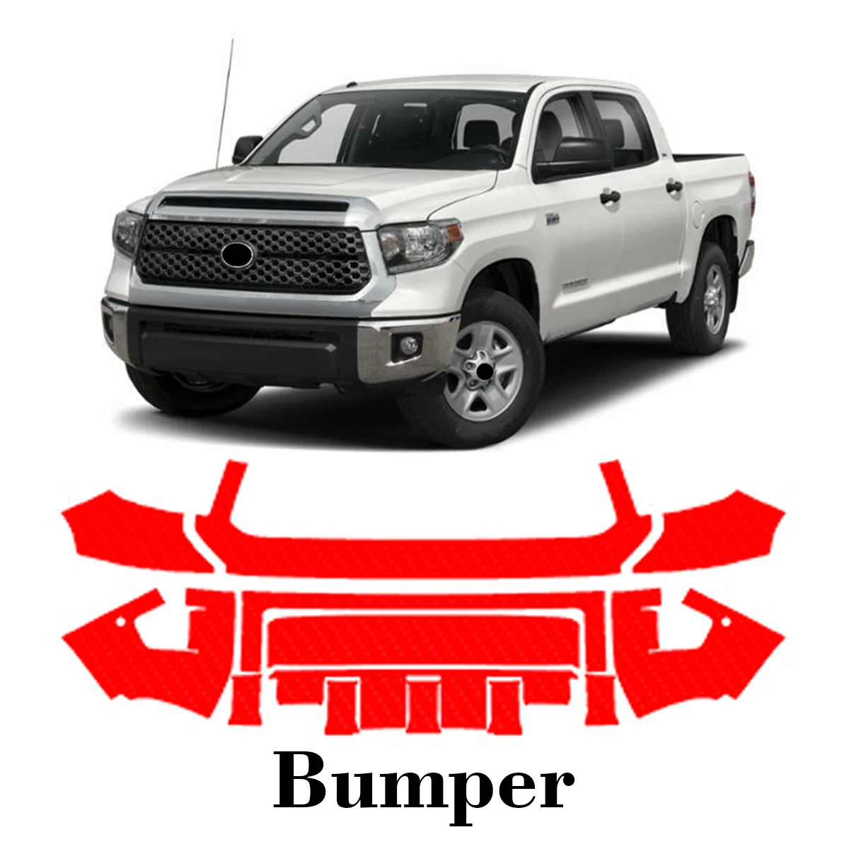 

Car Precut Paint Protection Film Front Bumper Anti-scratch Exterior TPU PPF For Toyota Tundra 2014-2021