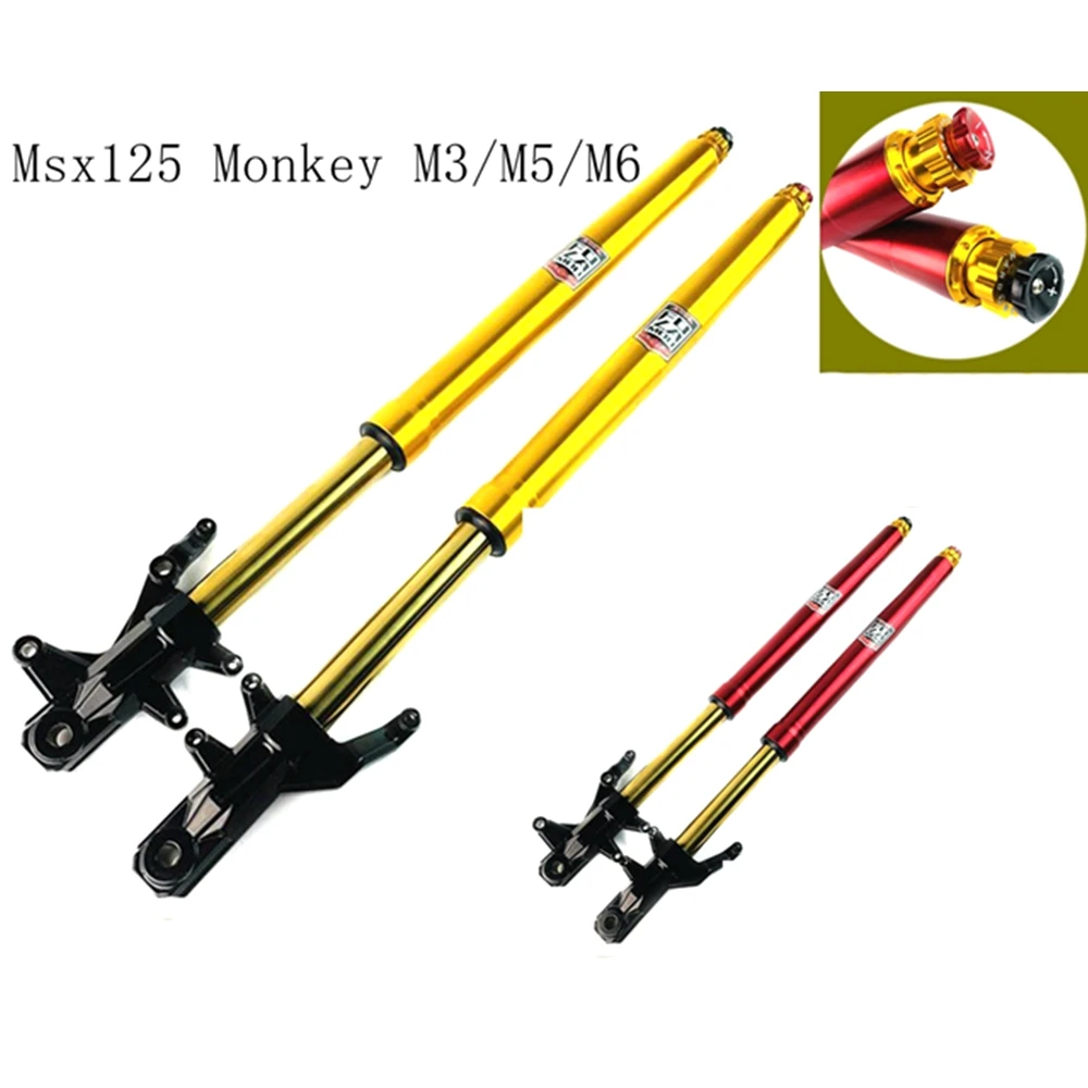 

Motorcycle Adjustable Front Fork Front Suspension Lengthen Shock Absorbers 665/720mm For Honda Msx125 M3 M5 M6 Monkey Bike Etc