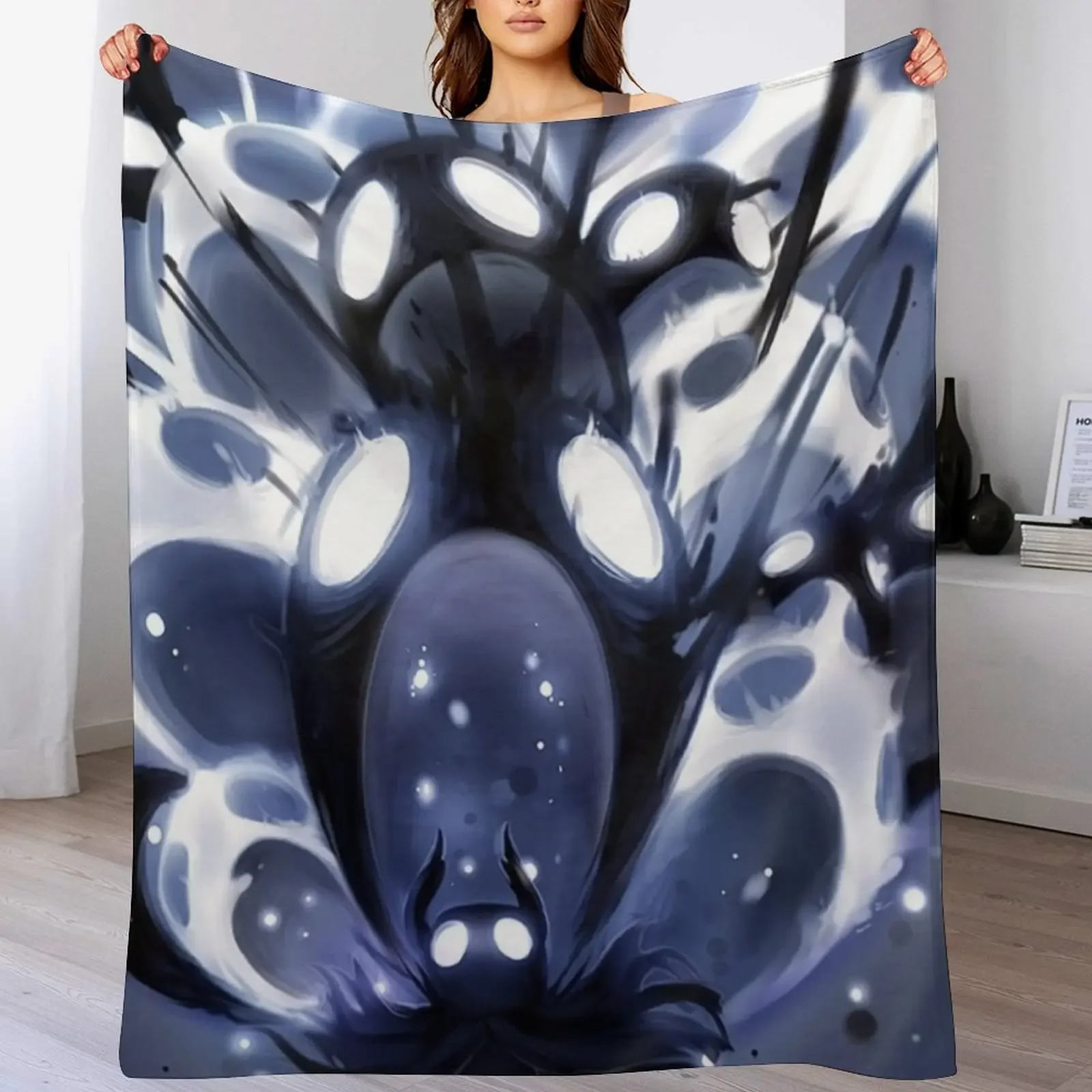 

Hollow Knight - The Knight Throw Blanket Softest Baby Blankets