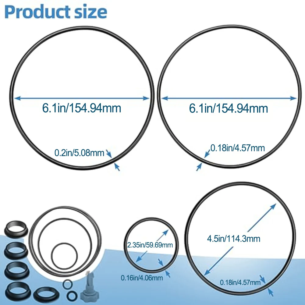 Air Release Valve O-Rings Seal Gasket Part Repair Set For Intex Sand Filter Pump Swimming Pool Replacement O-Rings Seal