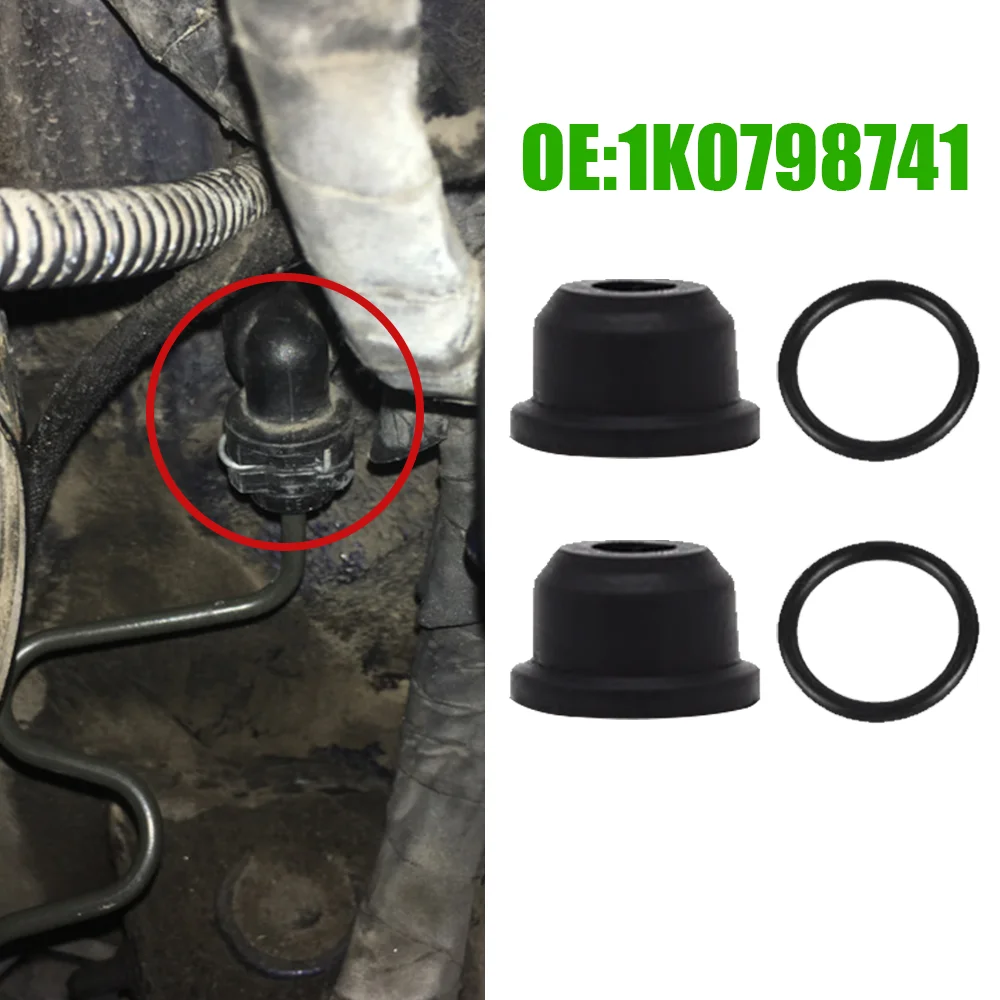 2Sets Car Clutch Slave Master Cylinder Pipe Seal Repair Rubber NEW For Audi Fiat Peugeot Citroen Skoda Seat VW