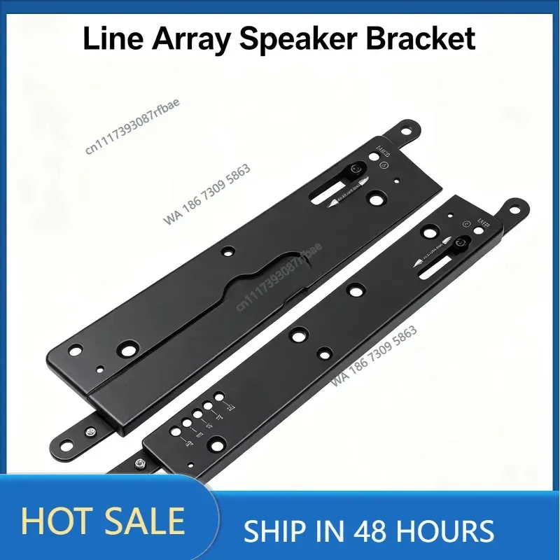 Aluminum Linear Array Speaker Hanging Bracket, Aluminum Profile Hanging Accessory for Line Array Audio Cabinet