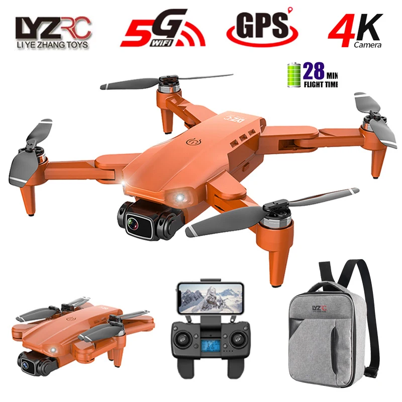 2022 novo l900 gps zangão 4k com câmera anti-shake helicóptero dobrável rc quadcopter dron motor sem escova drones profissionais