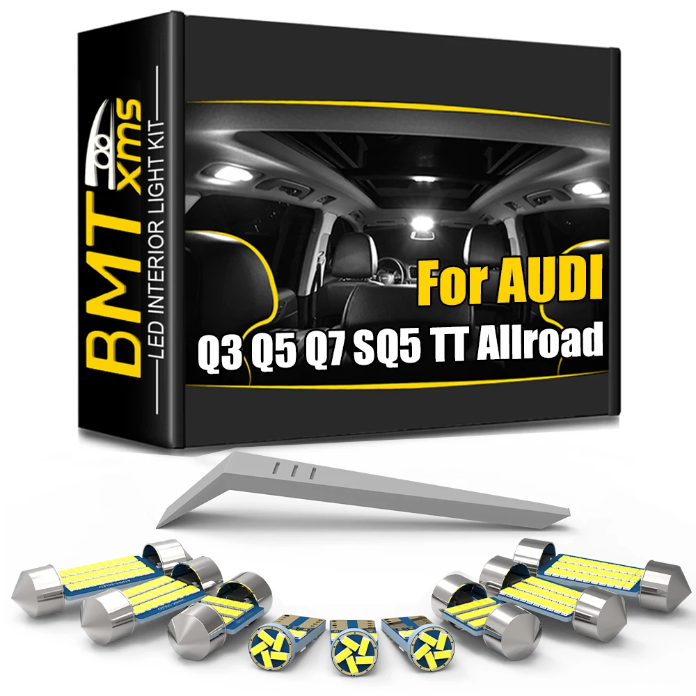 

BMTxms Canbus LED Interior Light Kit For Audi Q3 8U Q5 8R SQ5 Q7 4L TT TTS 8N3 8N9 8J3 8J9 Allroad 4BH 1999-2019 Lamp Accessorie