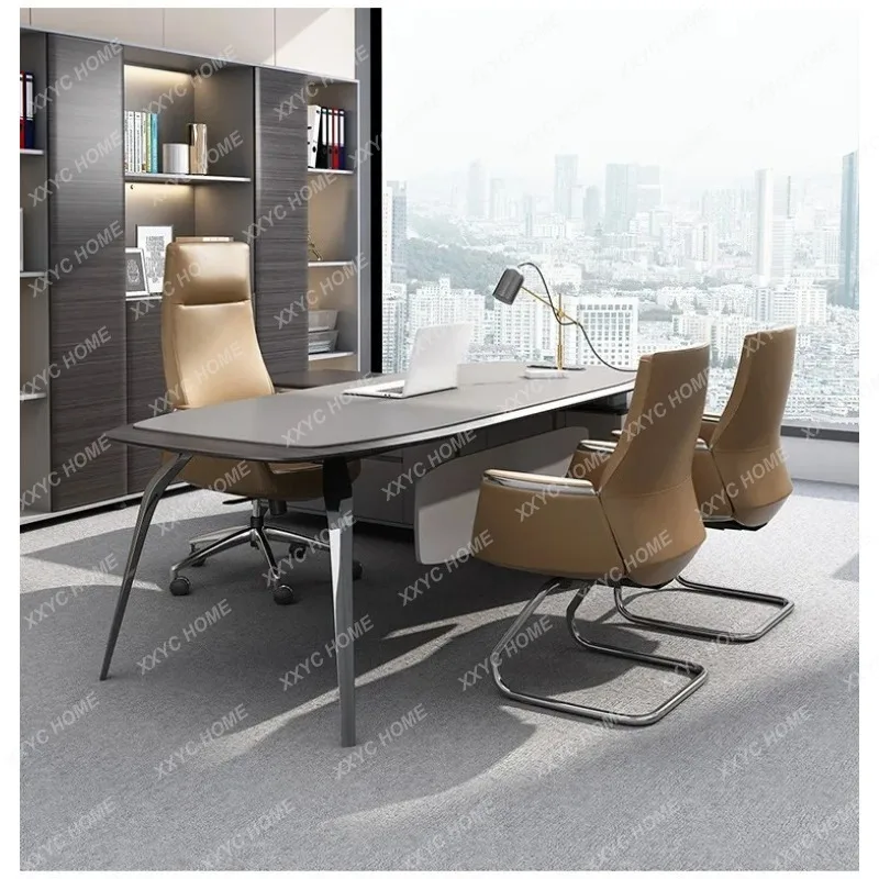 XXhot   High-end desk minimalist boss table senior executive manager office furniture