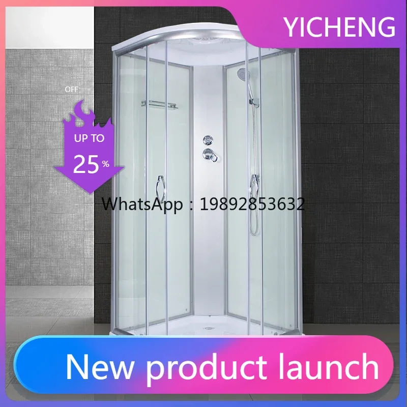 

Интегрированная ванная комната LYY: простая перегородка для ванной из вентилируемого закаленного стекла