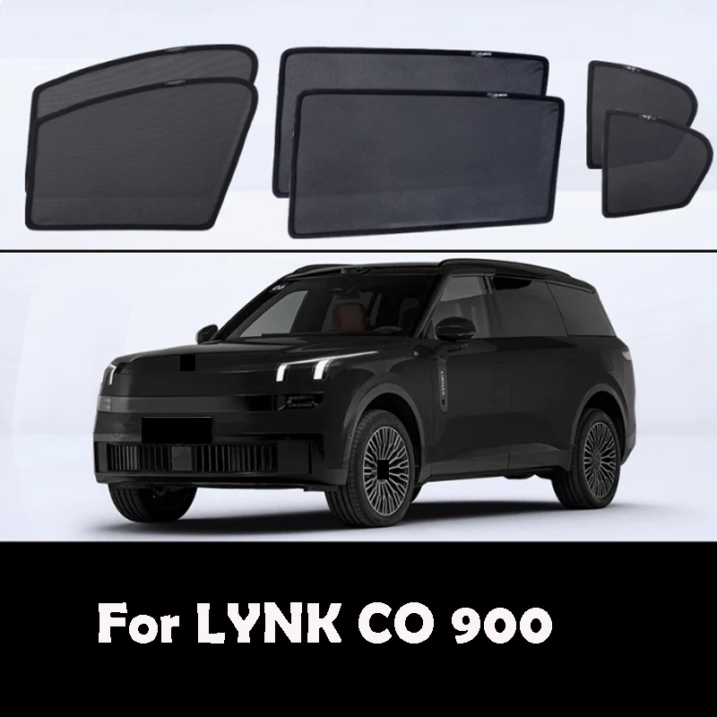 

For LYNK CO 900 2025 Magnetic Sunshade Sunscreen Insulation Protecting Privacy Car Accessories