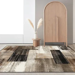 Modern Geometry Carpet Living Room Decoration Rugs Light Luxury Bedroom Decor Carpet Non-slip Cloakroom Lounge Soft Mat Washable