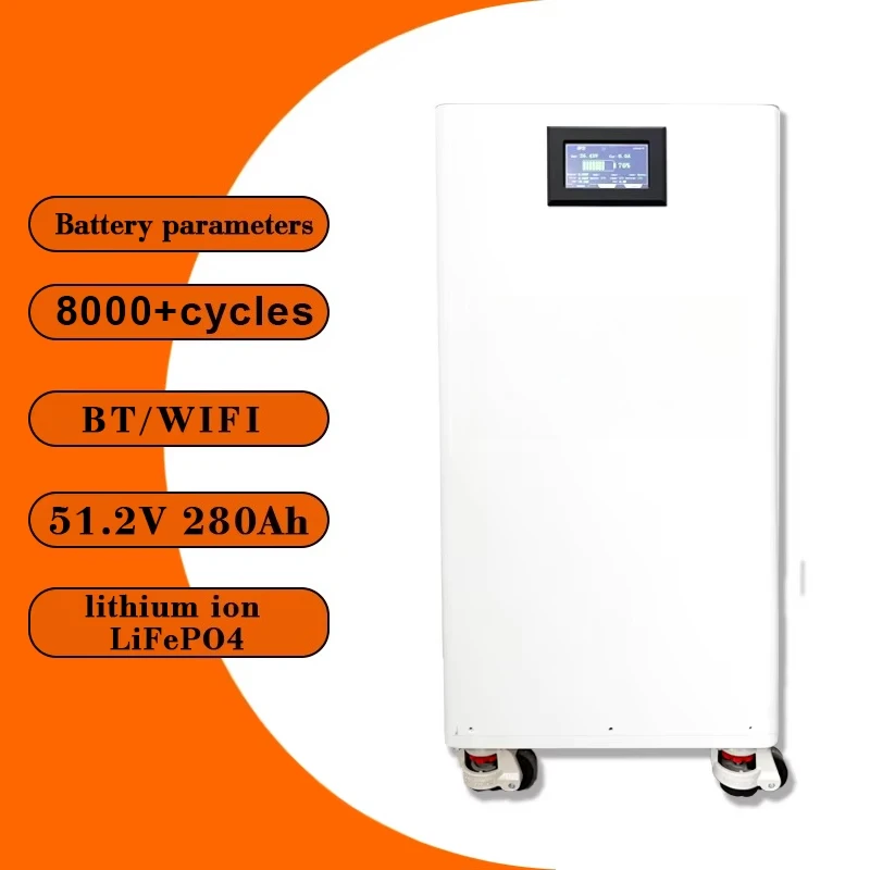51.2v 10kwh 20kwh 30kwh 50kwh Lifepo4 Powerwall Home Battery Solar Energy Storage System With Touchscreen Bms for Backup