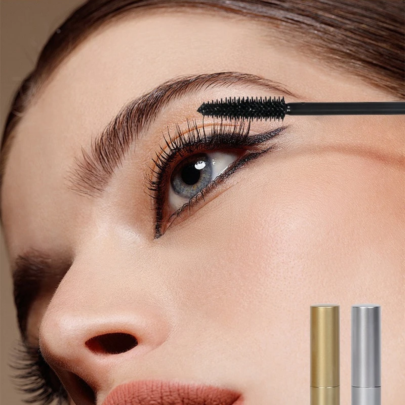 4D Mascara Thick Long Smudge-proof Ultra-Fine Brush Lengthens Eyelashes Fast Dry Brown Black Curling Mascara Comestic