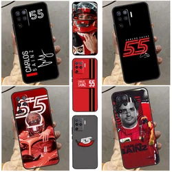 Carlos Sainz Case For OPPO A53 A5 A9 A53s A54s A57s A15 A16 A17 A52 A72 A57 A77 A96 A54 A74 A94 Cover