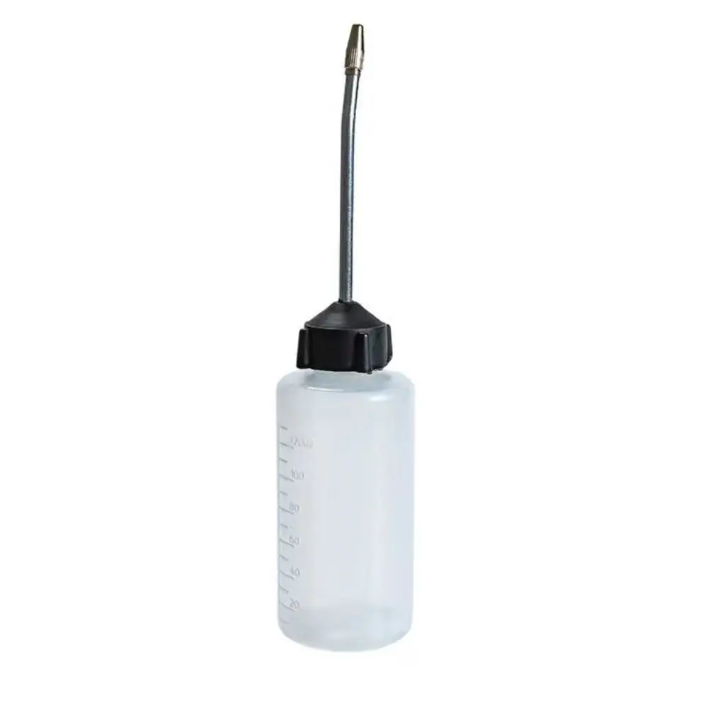 Portable 120ML Squeeze Bottle Stainless Steel Tip Universal Oil Applicator Refillable Oil Dispenser Sewing