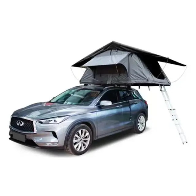 2023 Car Rooftop Tent Mounted Hard Shell ABS 3-4 Person Large Space Outdoor Camp Sleeping SUV Roof Top Tent