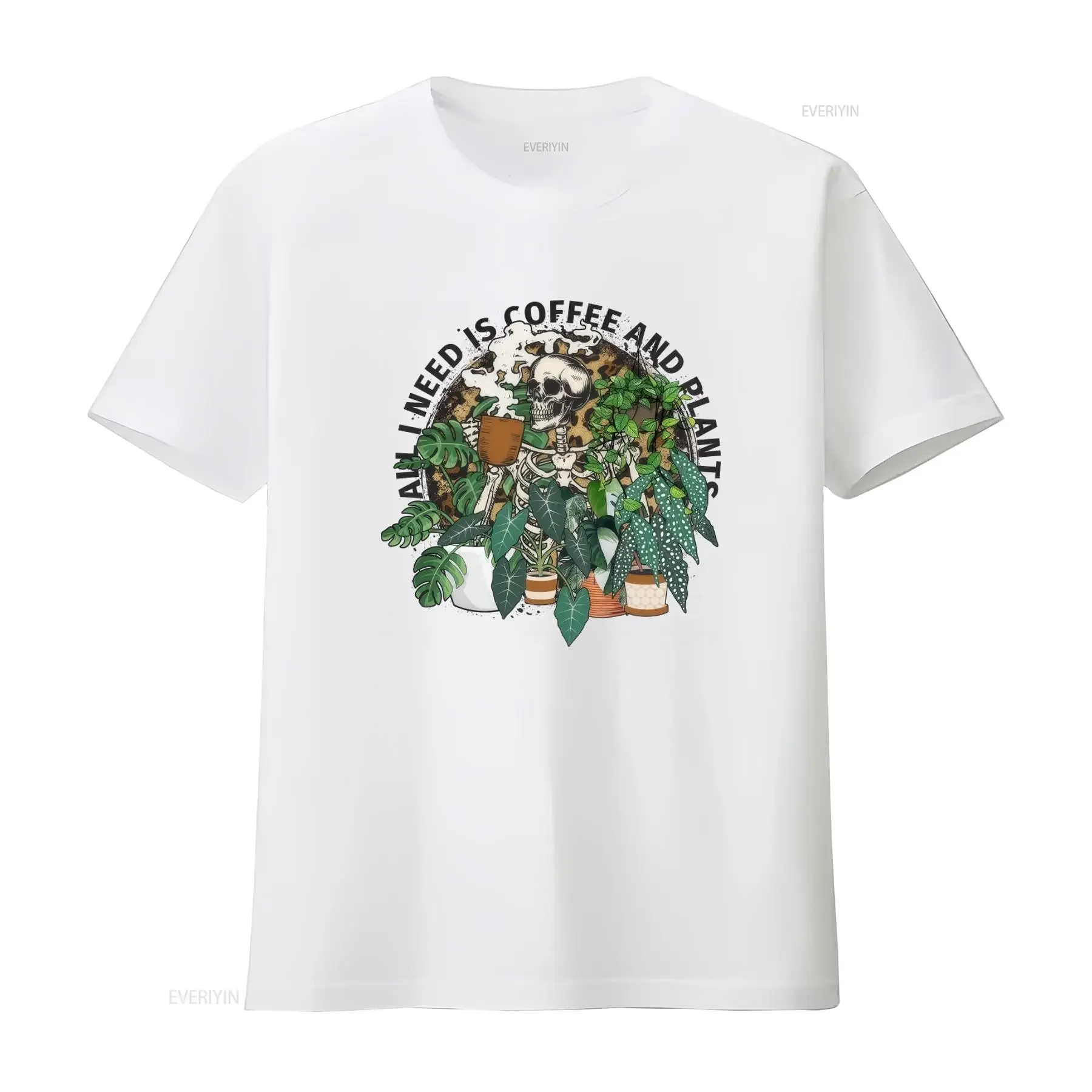 All I Need is Coffee and Plants T Shirt Unique Plant Skeleton Design for Gardener Lovers Bella Canvas Quality vintage Washed