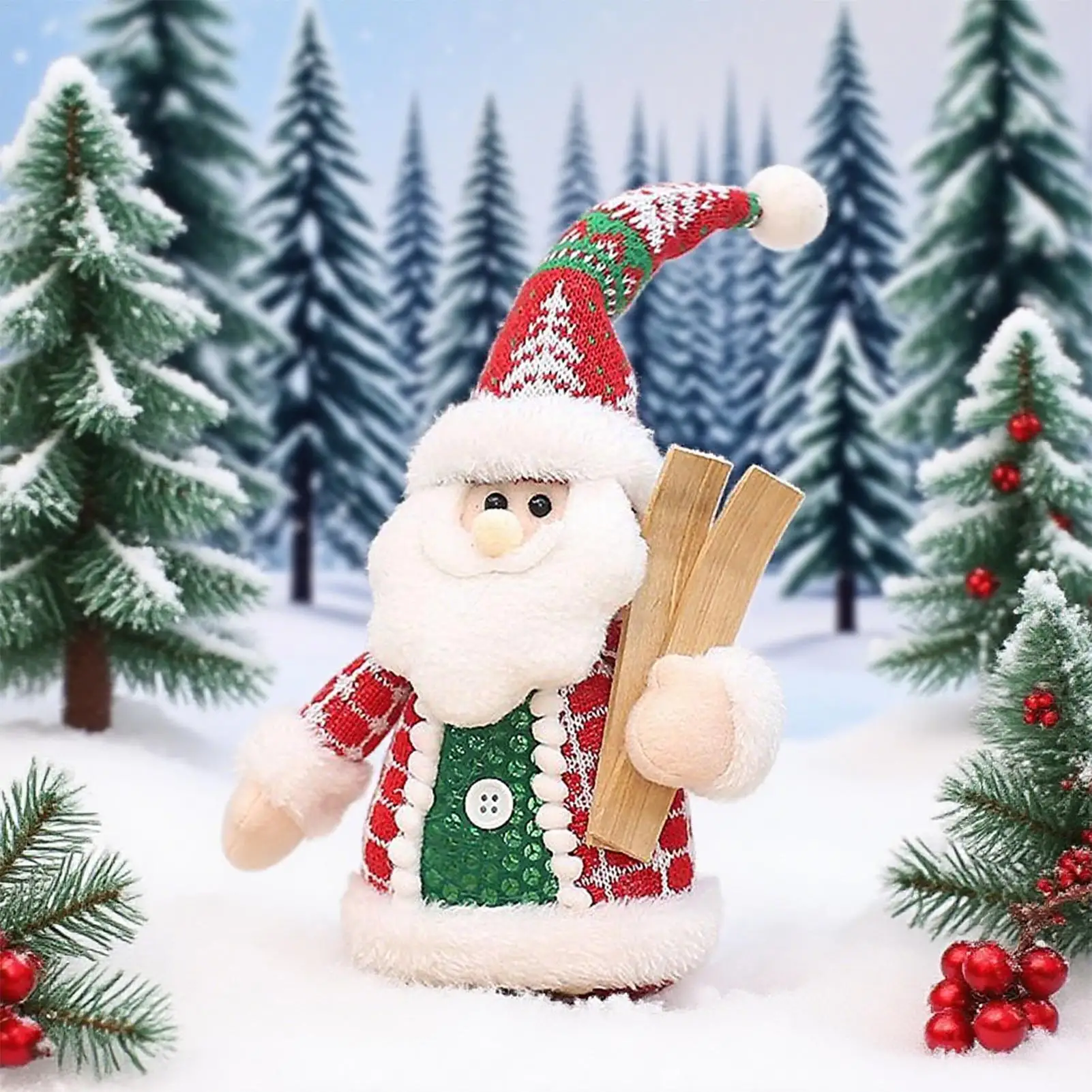 Natal de pelúcia decorativo papai noel boneco de neve elk mesa boneca de pelúcia boneca de natal para estudo manto quarto penteadeira