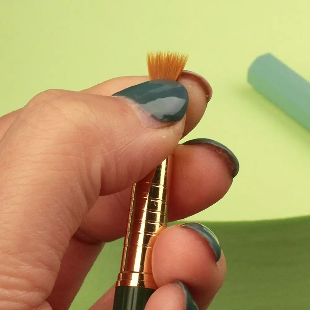 Pluma estilográfica portátil tipo escritura pequeña pelo suave bloque pequeño pinceles de caligrafía varilla de Metal 2,6 bolsa de tinta pluma de caligrafía pintura