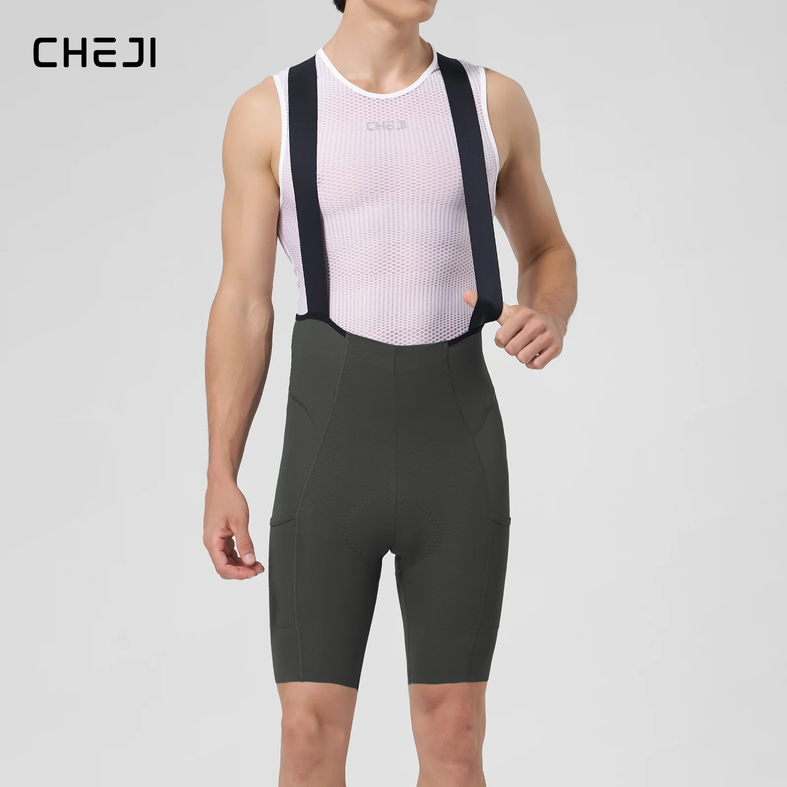 

Cheji Men's Seamless Cycling Bib Shorts High Quality Comfortable Design for Bikers