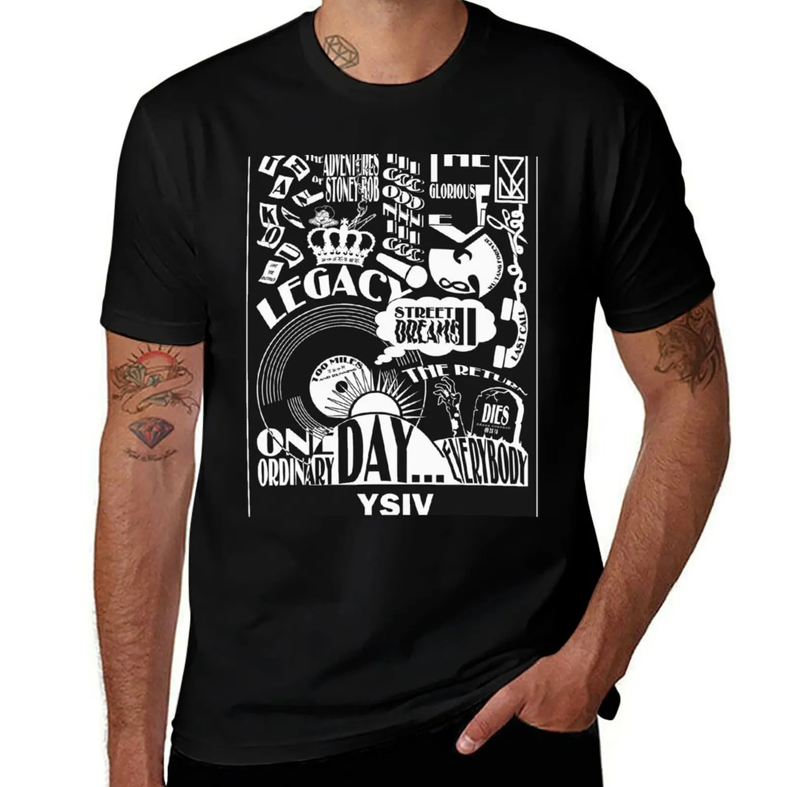 YSIV Poster (Tracklist) - Logic (Young Sinatra IV) T-Shirt Casual Light Summer Short Sleeve Top T-Shirt