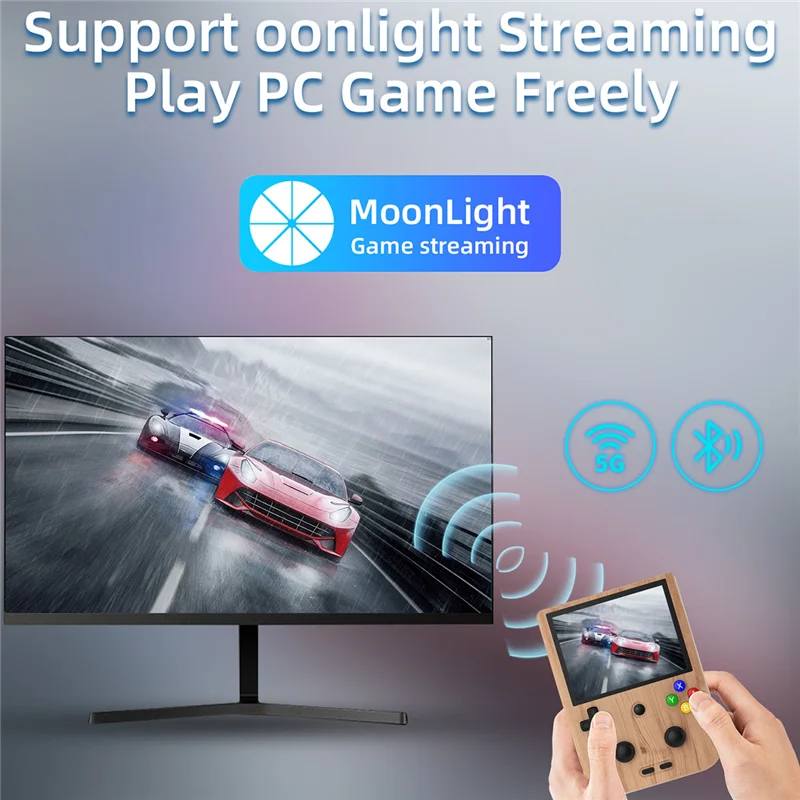 RG405V ハンドヘルドゲームコンソール 128 グラム EMMC 4 インチ Android12 プレーヤー 5500Mah レトロゲームコンソールサポート OTA ワイヤレスアップグレード耐久性 A