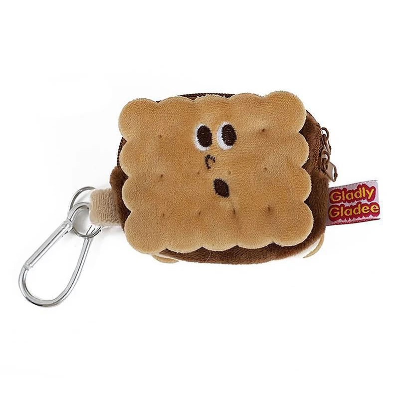 Sac à main en peluche Kawai Biscuit Coin Bag pour enfants, sac de sauna, sac d'évaluation pour téléphone, sacs de rangement pour cartes prédire, cadeaux d'anniversaire, cartable