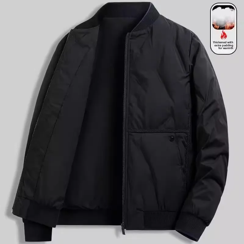 

Мужская хлопковая куртка Thiened с воротником-стойкой, осенне-зимняя теплая ветрозащитная износостойкая рабочая одежда большого размера, молодежная мода