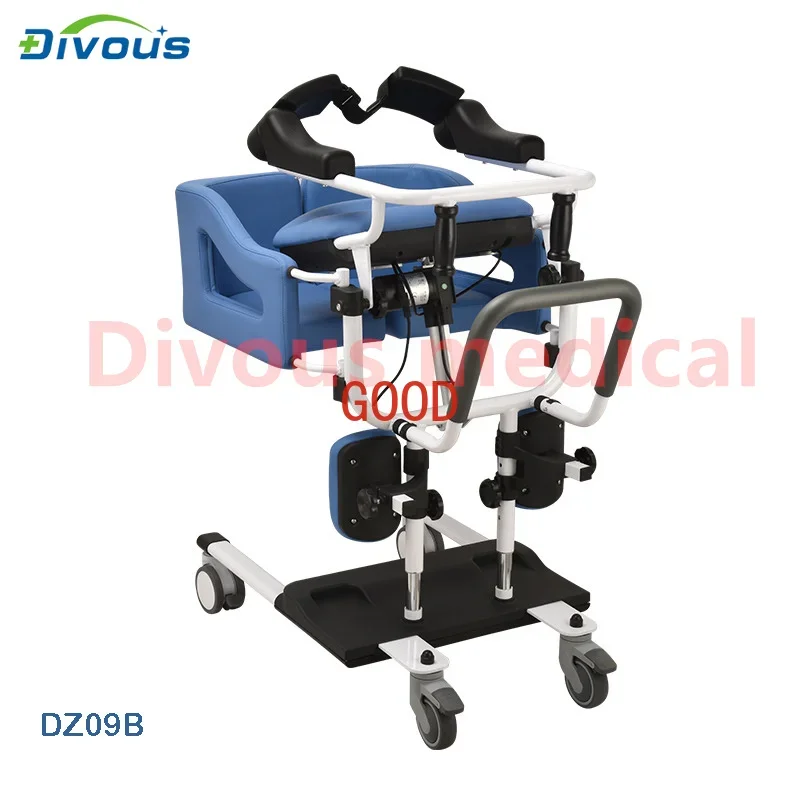 

Multifunctional carbon steel elderly disabled care lift electric transfer wheelchair