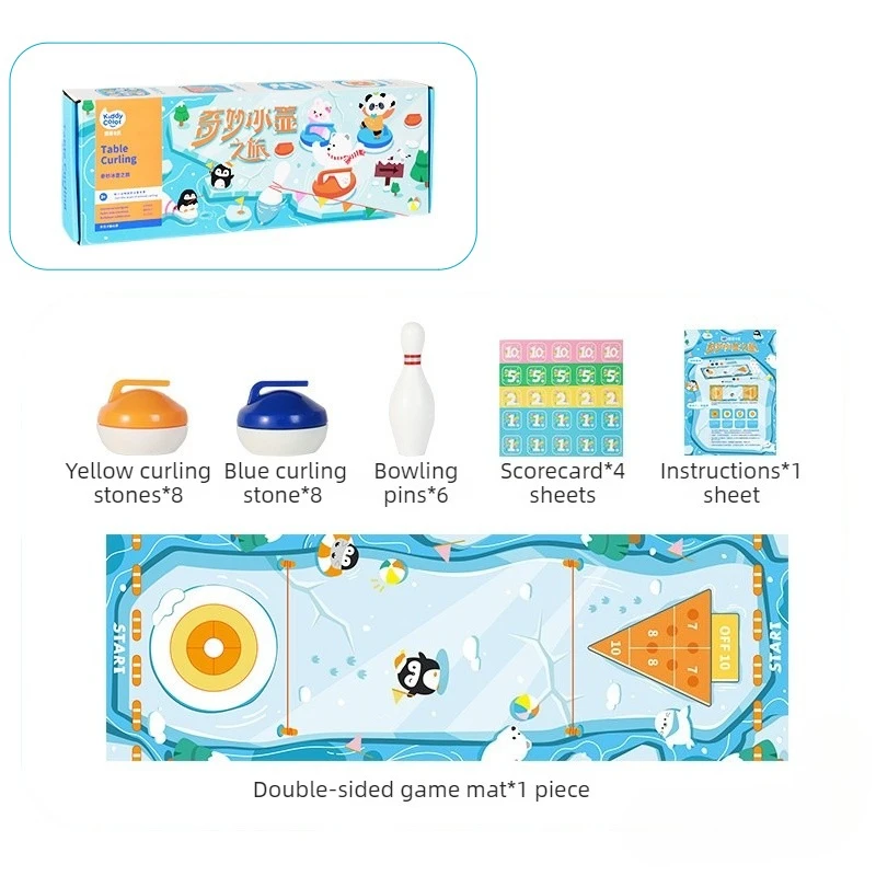 jeu-de-curling-de-table-jeu-de-societe-familial-avec-boules-de-bowling-jouets-de-curling-interactifs-de-bureau-jeux-de-fete-pour-enfants-et-adultes-cadeau-d'anniversaire-pour-enfant