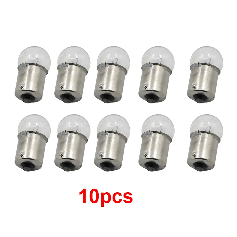 6V 8W 10/5 Pcs Motorcycle Rear Turn Signal Stop Led Light Bulbs Lamps For Kawasaki Suzuki Yamaha Honda ST70 CB125 S90 CS CL90