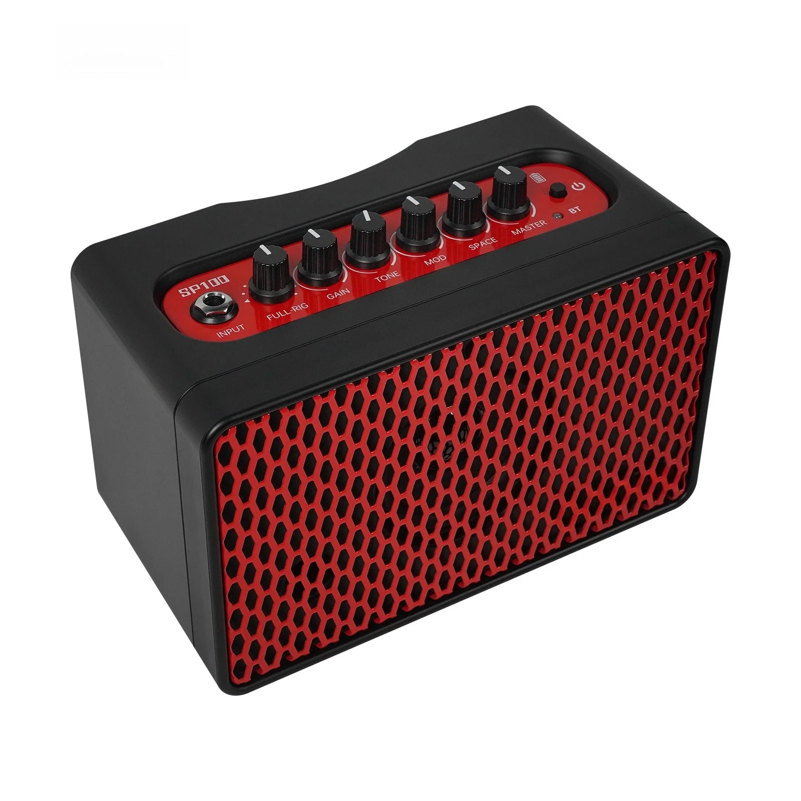 10W Portable Electric Guitar Amplifier Built‑In Amp & Cabinet Simulator Mini Guitar Combo Speaker for Home Practice Recording