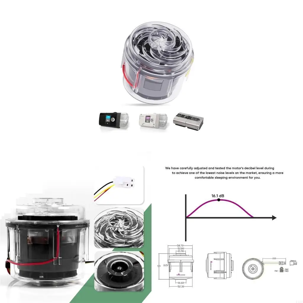 F92F Quiet High Power 24V Replacement Motor Perfect for Pet Grooming Systems and Builting in Vacuums Corrosion Resistant