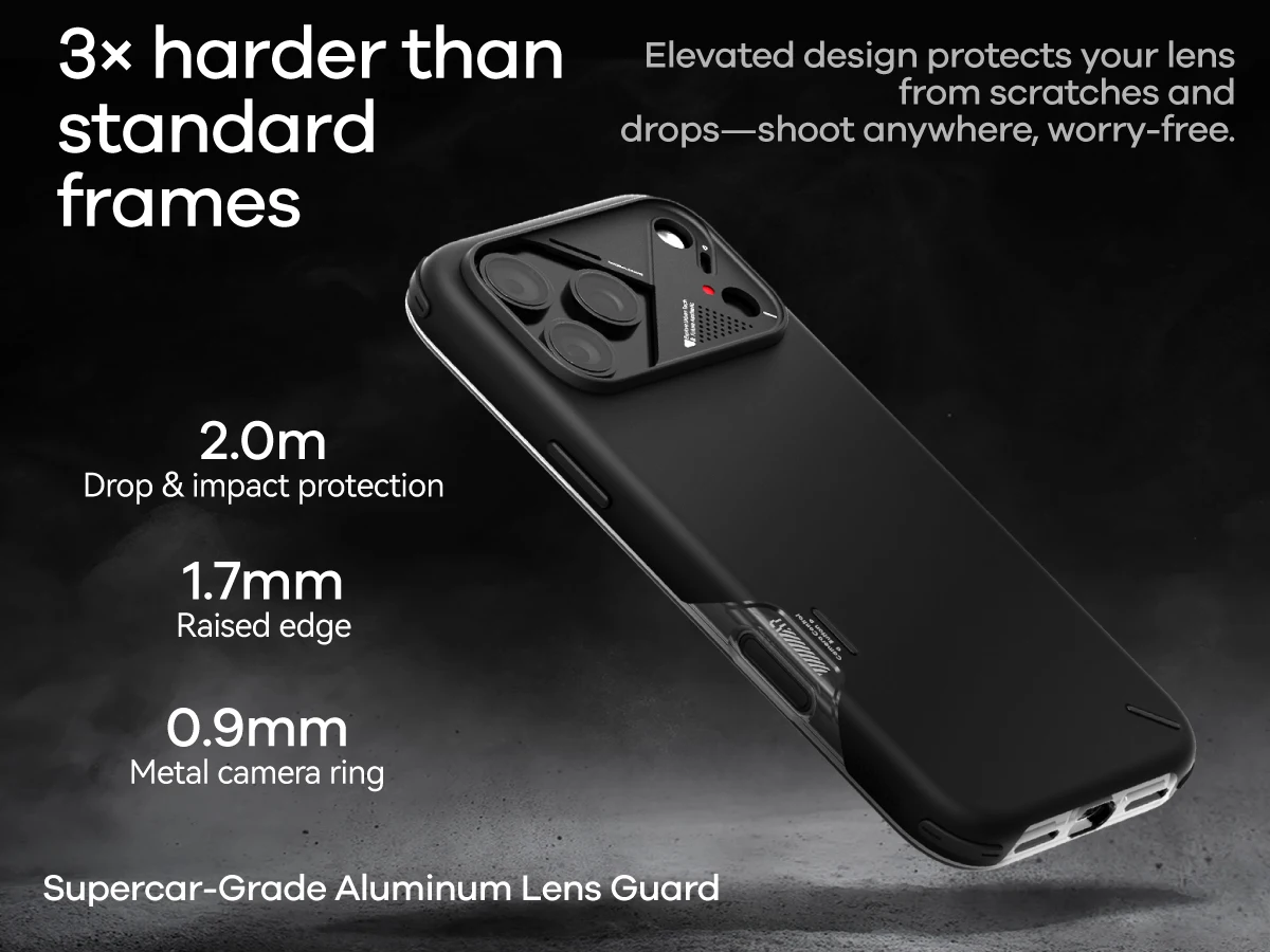 AULUMU A17 충격 방지 케이스 슬림 리얼 쿨링 알루미늄 카메라 프레임 다층 복합 보호 ip17Pro / ip17Pro Max용