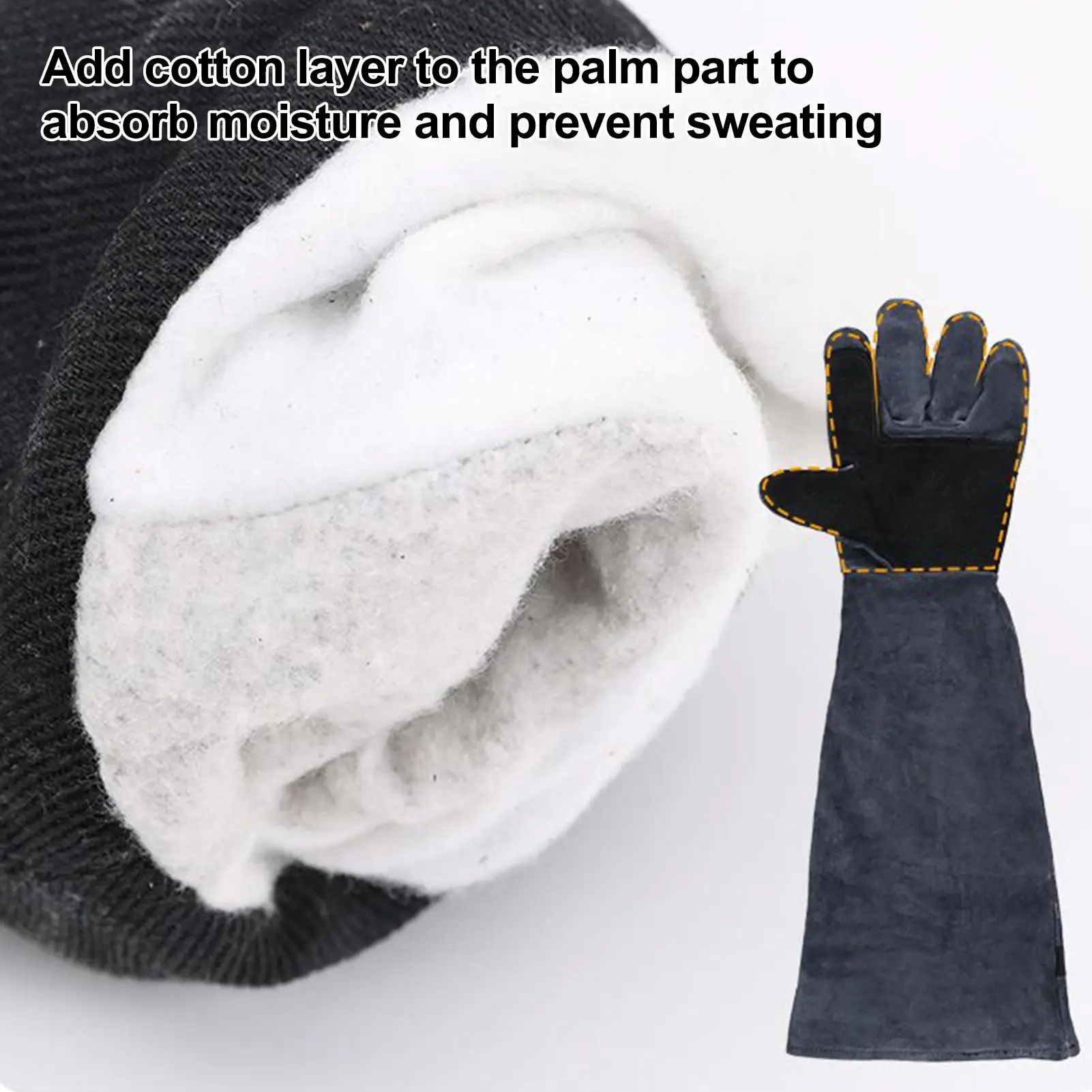 猫ハンドリンググローブ 23.6インチ 多目的ペットグルーミンググローブ 保護スリーブ 爬虫類 ヘビ 猫 犬 養殖用