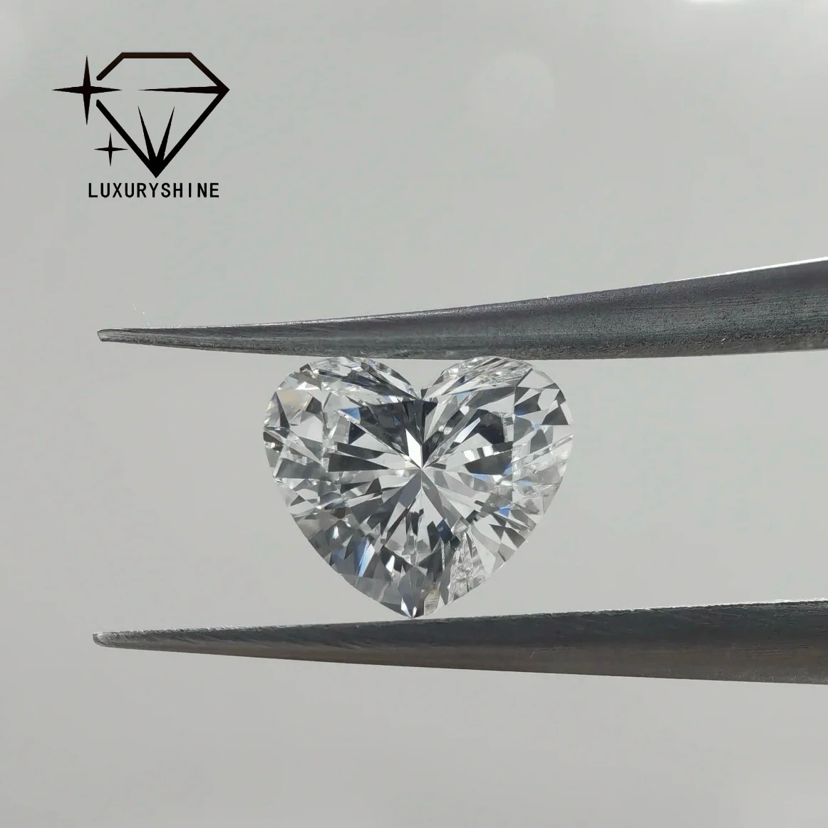 LuxuryShine VS1 Lab Grown Diamond Heart Cut 1-5CT D-F Color With IGI Certificate Real Diamond Loose Diamond custom Jewelry