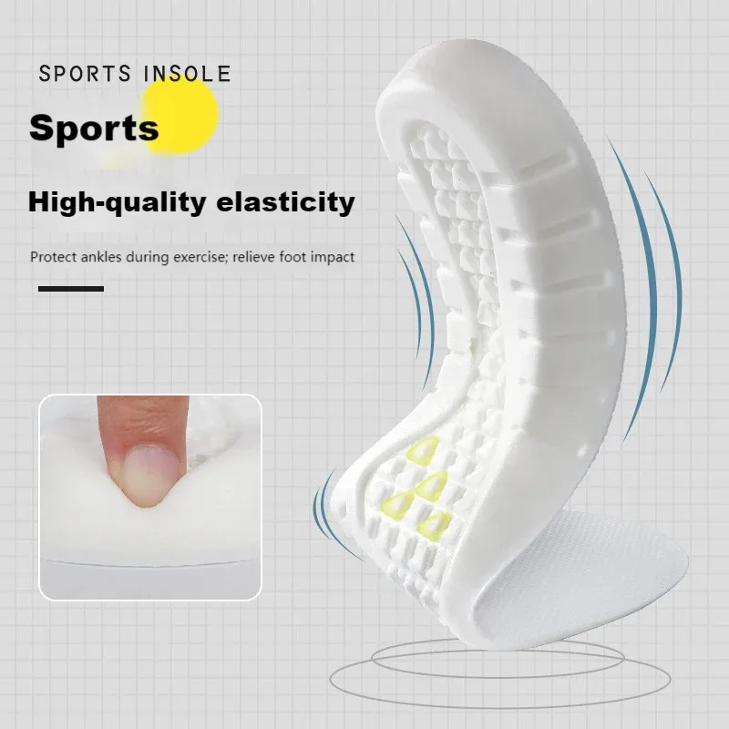 Soft Sport Insoles for Shoes Deodorant Comfortable Running Insole for Feet Men Women Orthopedic Shoe Sole Memory Foam Shoe Pad