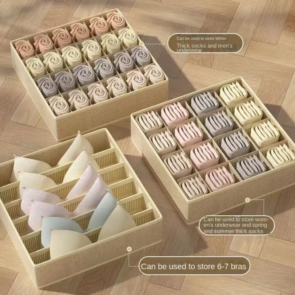 Underwear Bra Storage Box Panties Socks Storage Boxes Bedroom Wardrobe Clothes Organizer Drawers Separator Case