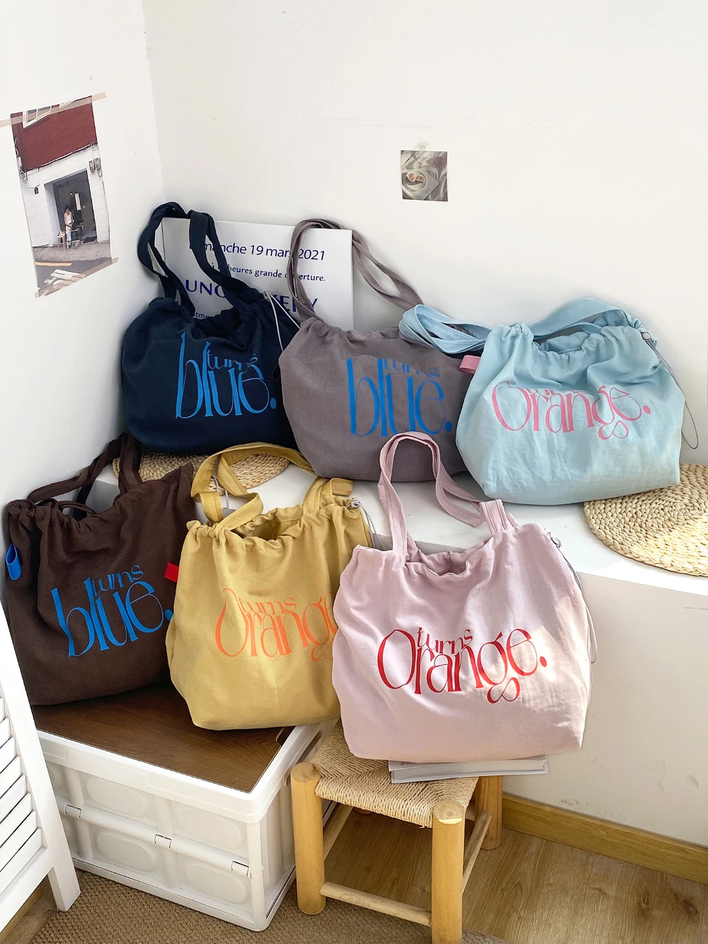 

Новая модная простая сумка-мешок с надписями, портативная, на плечо, большой вместимости, женская сумка для покупок, спортивная сумка