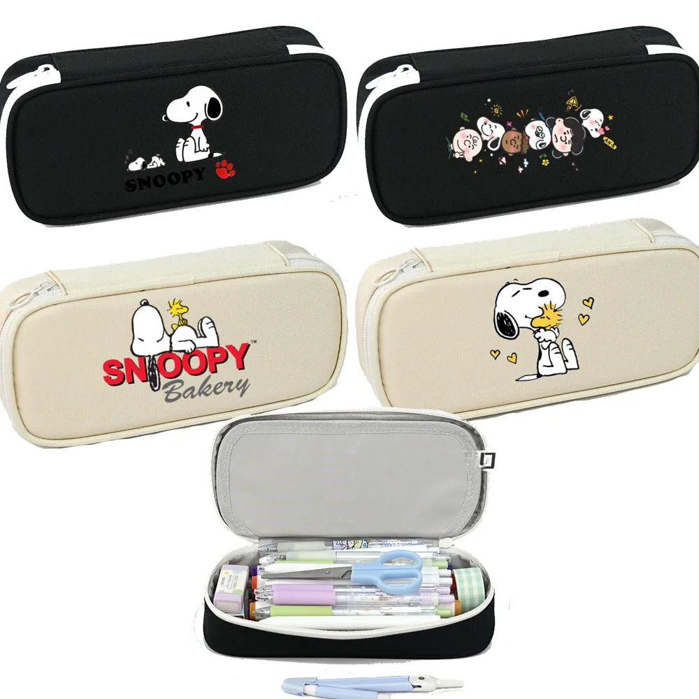 

Сумка-карандаш Snoopy, изысканные школьные принадлежности для учебы, коробка для ручек, кавайные канцелярские принадлежности, украшения, детский праздничный подарок