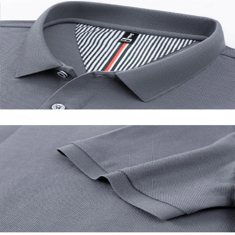 2026 Luxus-Modemarke Paul, besticktes Design, langärmliges Polohemd, modisches Herren-T-Shirt aus 100 % reiner Baumwolle, bequem – Detail 31