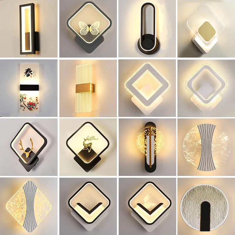 

Modern Designer Wall Lamps Originality Art Atmosphere LED Wall Light Bedroom Bedside Table Study Restaurant Cafe Home Decor Lamp